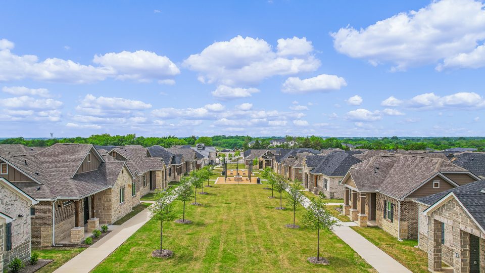 the view from the top of a residential neighborhood at The VLux Stoneridge